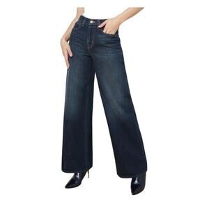 L'Agence Alicent High-rise Wide-leg Jeans in Grainger 27